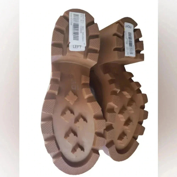 Retro Chelsea 10 Leather Rider Biker Lugsole Platform Waterproof Ankle Boots New - Picture 7 of 8